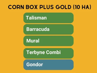 Corn Box Plus Gold (10ha) gyomirtó csomag I.